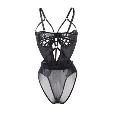 Body in pizzo nero Sublime S/M: seduzione ed eleganza irresistibile